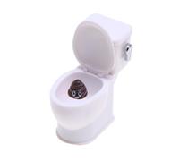 BELOWSYALER Maison de poupée réaliste avec son de rinçage - Meubles miniatures de salle de bain pour échelle 1/12 - Décoration d'intérieur