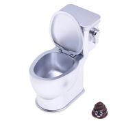 BELOWSYALER Maison de poupée réaliste avec son de rinçage - Meubles miniatures de salle de bain pour échelle 1/12 - Décoration d'intérieur