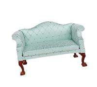 BELOWSYALER Maisons de poupées en bois à l'échelle 1/12 - Canapé matelassé pour salon - Chaises simples ou doubles pour décoration d'intérieur miniature