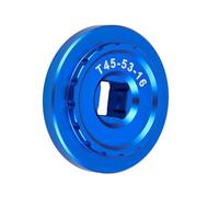 BELOWSYALER Manchon de pédalier en alliage d'aluminium à haute efficacité pour une installation fluide de transfert de puissance, adaptateurs de vélos en alliage d'aluminium léger