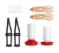 BELOWSYALER Mangeoire automatique pour poulet, structure anti-déversement pour la gestion de l'arrière-cour