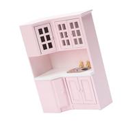 BELOWSYALER Meuble de rangement miniature pour maisons de poupées 1/12 - Meuble de restaurant moderne en bois - Accessoires de scène