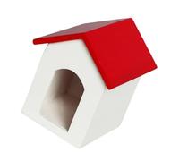 BELOWSYALER Niche miniature en bois à l'échelle 1/12 pour animaux domestiques, abri réaliste pour maisons de poupées, meubles, décoration de jardin