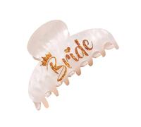 BELOWSYALER Pince à cheveux avec inscription « Bride » - Accessoire de fête de mariage - Forte adhérence - Pour événement formel