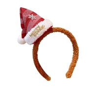 BELOWSYALER Pince à cheveux de Noël, chapeau de Père Noël, bandeau pour femme et fille, épingle à cheveux, accessoire de cosplay pour enfants, fête, décoration de vacances