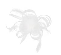 BELOWSYALER Pince à cheveux élégante en maille à plumes pour mariage, fête, accessoire de mariée vintage, choix de couleurs multiples