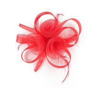 BELOWSYALER Pince à cheveux élégante en maille à plumes pour mariage, fête, accessoire de mariée vintage, choix de couleurs multiples
