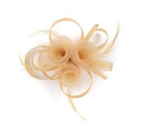 BELOWSYALER Pince à cheveux élégante en maille à plumes pour mariage, fête, accessoire de mariée vintage, choix de couleurs multiples