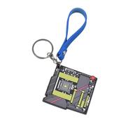 BELOWSYALER Porte-clé en métal pour sac à breloques en forme de circuit imprimé