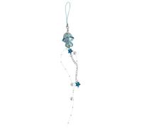 BELOWSYALER Porte-clés de Mode,élégant étoile Perle Frange Porte-clés Cristal méduse Pendentif chaîne de téléphone Portable élégant téléphone Pendentif Sangle lanière Fille