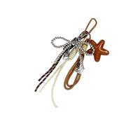 BELOWSYALER Porte-clés décoratif tendance pour sac à main, sac à dos, décoration esthétique, cadeau à suspendre, marron