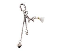 BELOWSYALER Porte-clés élégant en forme de cœur avec pampilles en forme de cheval pour une utilisation polyvalente, idéal pour offrir à quelqu'un de spécial ou cadeau de Nouvel An, a, taille unique