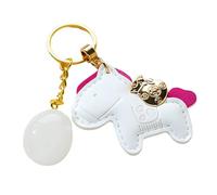 BELOWSYALER Porte-clés en cristal avec breloque cheval et pièce de monnaie pour une bonne fortune et un usage quotidien Porte-clés en cristaux, a, taille unique