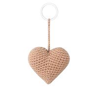 BELOWSYALER Porte-clés en forme de cœur de dessin animé pour sac à dos, porte-clés intéressant en coton pour sac à dos, cadeau de fête d'anniversaire, crochet en forme de cœur pour sac à dos, D