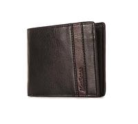 BELOWSYALER Portefeuille pour homme en polyuréthane pour cartes de visite et pièces de monnaie - Porte-cartes de voyage portable - Utilisation décontractée - Portefeuille court pour homme, Noir