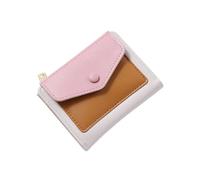 BELOWSYALER Portefeuille simple à deux volets en cuir pour femme - Portefeuille fin et court - Petit portefeuille à deux volets - Porte-cartes - Portefeuille compact à deux volets, b