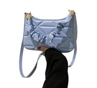 BELOWSYALER Sac à bandoulière élégant pour femme avec bandoulière réglable en polyuréthane souple pour un usage quotidien, bleu, One Size