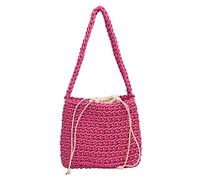 BELOWSYALER Sac à bandoulière en coton tissé pour femmes et filles, sac à bandoulière avec cordon de serrage, sac à main de luxe sous les bras pour femmes, a, One Size