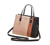 BELOWSYALER Sac à bandoulière pour femme en cuir synthétique pour le travail, les rendez-vous galants, sac à main de grande capacité pour les voyages tendance, Kaki et noir, One Size