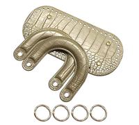 BELOWSYALER Sac à main en cuir synthétique respectueux de l'environnement, accessoires à la mode, sacs à bandoulière pour des créations uniques, doré