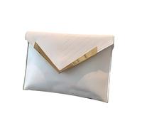 BELOWSYALER Sac à main tendance en polyuréthane pratique et élégant pour femme - Ajoute du charme à n'importe quel look de soirée, blanc, One Size