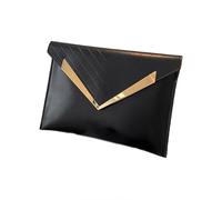 BELOWSYALER Sac à main tendance en polyuréthane pratique et élégant pour femme - Ajoute du charme à n'importe quel look de soirée, Noir , One Size