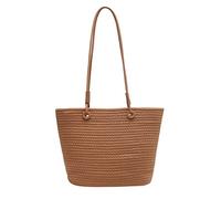 BELOWSYALER Sac fourre-tout pour femme en paille tissée tendance sac à bandoulière grande capacité sac à main décontracté pour femme shopping grande capacité fourre-tout pour femme paille tissée