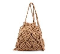 BELOWSYALER Sacs à bandoulière tressés tendance de grande capacité, sacs de plage d'été, sacs à main décontractés pour femmes, sac de plage tissé décontracté, sac de plage d'été, kaki