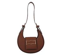 BELOWSYALER Sacs à main tendance en PU Sac à bandoulière Sacs de selle pour femmes filles Sac aisselle de luxe Sactchel Femme, café, One Size
