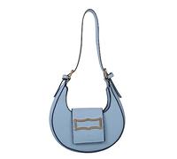 BELOWSYALER Sacs à main tendance en PU Sac à bandoulière Sacs de selle pour femmes filles Sac aisselle de luxe Sactchel Femme, bleu, One Size