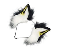 BELOWSYALER Serre-tête en peluche avec oreilles d'anime, jeu de rôle, décoration de cheveux punk pour femmes, adolescentes, fête