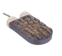 BELOWSYALER Support chauffant décoratif réglable avec contrôle de la température et écorce simulée pour perroquets, zone de repos et activité d'escalade