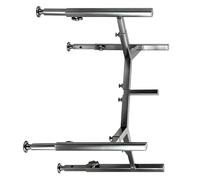 BELOWSYALER Support de gamelle pour chien réglable en hauteur avec base antidérapante en acier au carbone et support antidérapant facile pour animaux de compagnie