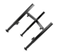 BELOWSYALER Support de gamelle pour chien réglable en hauteur avec base antidérapante en acier au carbone et support antidérapant facile pour animaux de compagnie