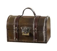 BELOWSYALER Valises en bois robustes européennes à la mode, accessoire de coffre de rangement portable pour voyage et organisation à la maison