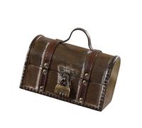 BELOWSYALER Valises en bois robustes européennes à la mode, accessoire de coffre de rangement portable pour voyage et organisation à la maison