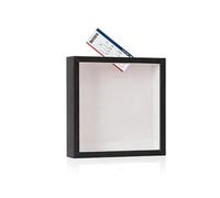 BELOWSYALER Vitrine en bois renouvelable pour tickets - 20 x 20 cm - Pour conserver des souvenirs d'événements - Rangement simple - Cadre de galerie - Cadre de galerie de rangement simple
