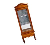 BELOWSYALER Vitrine miniature en bois à l'échelle 1/12 pour maisons de poupées, accessoires artisanaux, meuble à vin réaliste
