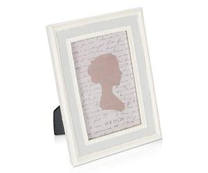 Belssia Cadre Photo, Blanc et Argent, Taille M