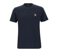 Belstaff - T-shirt Bleu en Coton avec Logo Phoenix - Homme - Tops - Bleu - Taille: 2XL