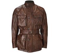 Belstaff Trialmaster Blouson de moto en cuir, brun, taille M pour homme