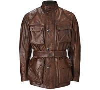 Belstaff Trialmaster Blouson de moto en cuir, Marron, Taille XL