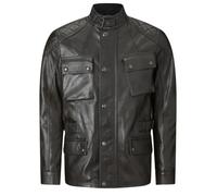 Belstaff Turner Blouson de moto en cuir, noir, taille L pour homme