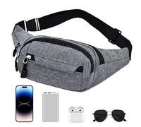 Belt Bag - Running Waist Bum Hiking Fanny Bag, Waist Fanny Packs, Portable crossbodyy Waist Bag Pack for Dog Walking Camping Shopping