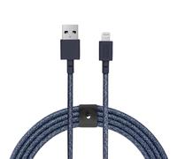 Belt Câble Xl Usb-A Vers Lightning Câble Renforcé Ultra-Résistant 10` [Certifié Mfi] Compatible Avec Iphone 14, Iphone 13 Et Versions Antérieures (Indigo)[CAB9162377]
