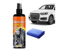 Belt Dressing Spray, Engine Squeak Eliminator Lube, 100ml Automotive Car Belt Maintenance Spray, Smooth Anti Squeak Formula, Vehicle Care Product, Workshop Tool for Trucks SUVs Sedans and Daily Use