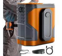 Belt Fan Device, Personal Waist Fan, Wearable Air Cooler for Neck Construction Workers Men Kids Travel 100 Speeds Flashlight Professional Cooling Supplies Modern Portable Ventilation Wellness Guard