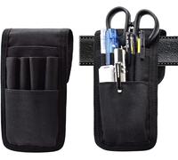 Belt Pen Holder, Multifunctional Adjustable Military Pencil Case, Removable Pencil Case, Holds Pens, Rulers And Scissors, Black