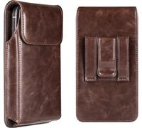 Belt Pouch Mobile Phone Holster, Male Phone Bag Compatible For Iphone 16 15 Plus 14 13 12 11 Pro Max Xr Samsung Galaxy A55 A35 A15 A25 S20 Fe Xiaomi Redmi Note 13 ¿ Coffee