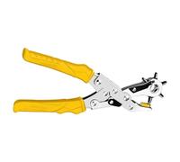 Belt Punch Hole Tool, Heavy Duty Rotary Pliers, Multi Leather Puncher with Ergonomic Grip for Belts, Straps, Dog Collars, Watch Bands, Crafts, Fabric, Upholstery, 5.31 Inches